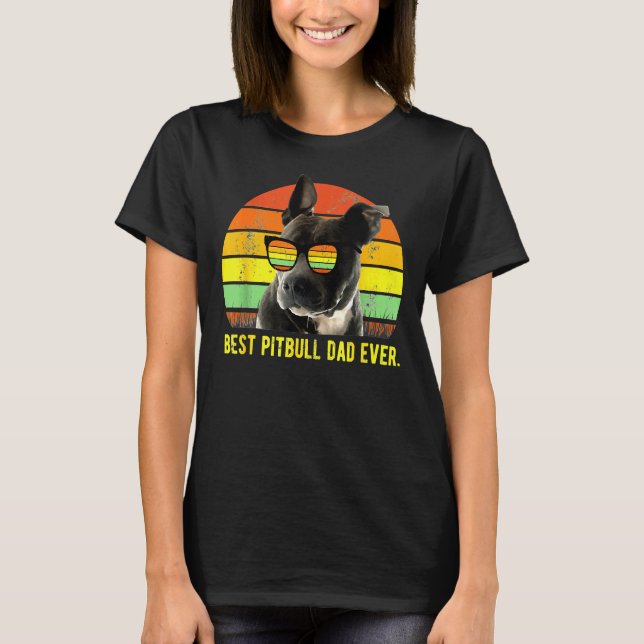 Camiseta El mejor papá de Pitbull nunca fue un divertido at (Anverso)