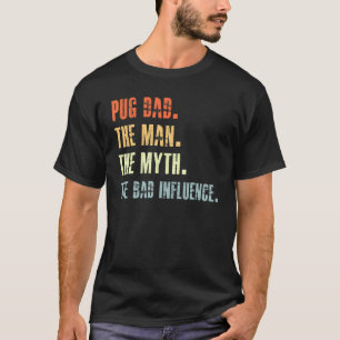 Camiseta El mejor papá de Pug de todos Perro Animal Hom