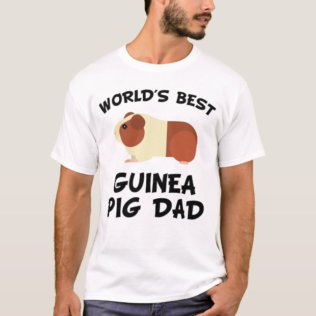 Camiseta El mejor papá del conejillo de Indias del mundo (Anverso)