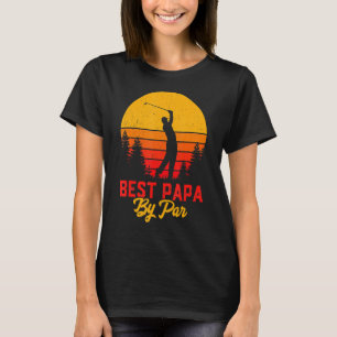Camiseta El mejor papá del día del padre por amor al golf d