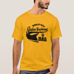 Camiseta El mejor papá del galgo italiano del mundo