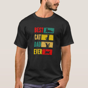 Camiseta El mejor papa del gato de la época del padre de lo
