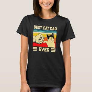 Camiseta El mejor papá del gato del día 2 de papá padre del