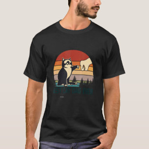 Camiseta El mejor papá del gato del día del padre vintage