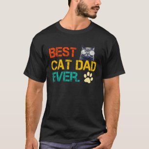 Camiseta El mejor papa del gato del mundo dice sarcásticame