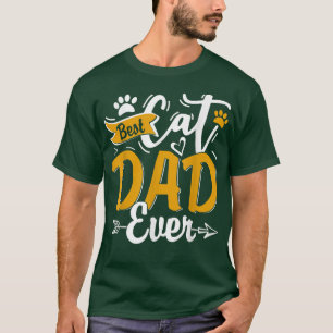 Camiseta El mejor papá del gato del mundo, el Día del Padre