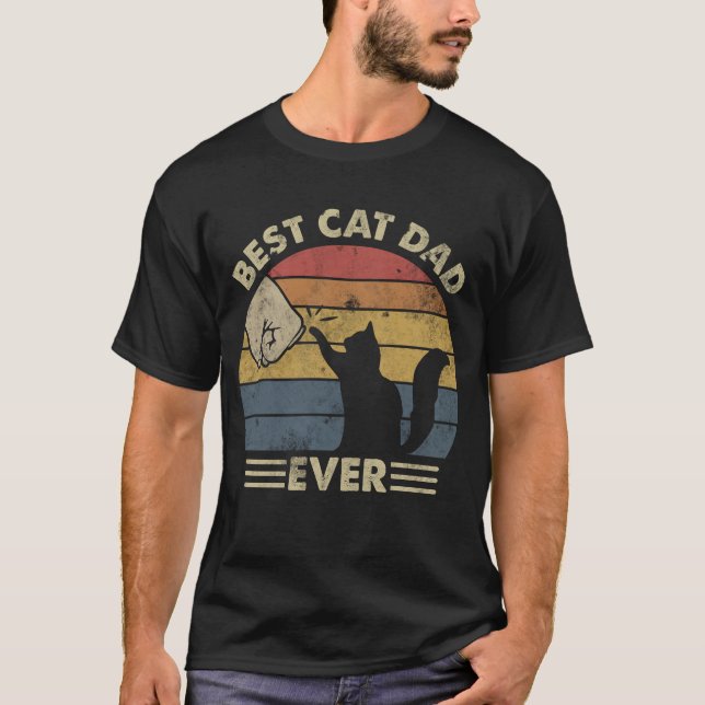 Camiseta El mejor papá del gato es siempre divertido (Anverso)