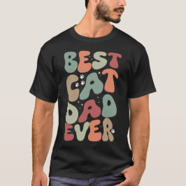 Camiseta El mejor papá del gato es siempre gracioso Mascota