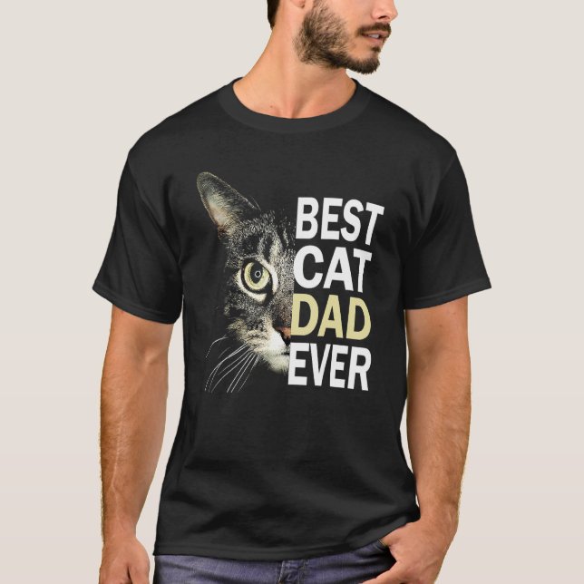 Camiseta El mejor papá del gato jamás padre del gato (Anverso)