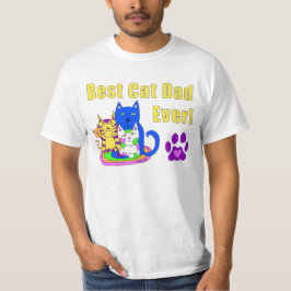 Camiseta El mejor papá del gato nunca