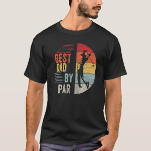 Camiseta El mejor papá del golf de los hombres por Par Dadd