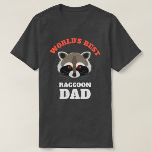 Camiseta El mejor papá del mapache del mundo divertido