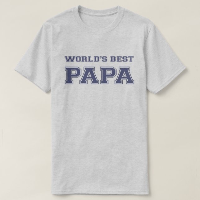 Camiseta El mejor papá del mundo (Diseño del anverso)
