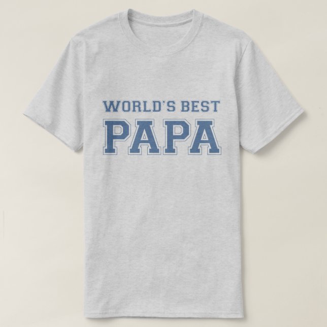 Camiseta El mejor papá del mundo (Diseño del anverso)