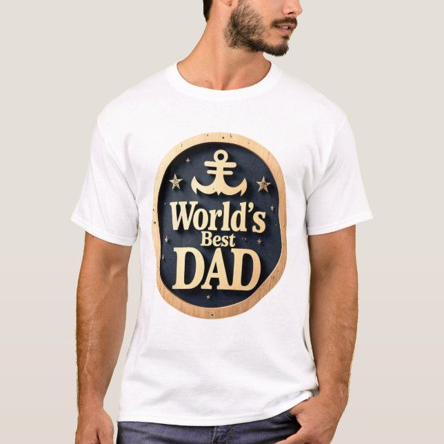Camiseta "El mejor papá del mundo" (Anverso)