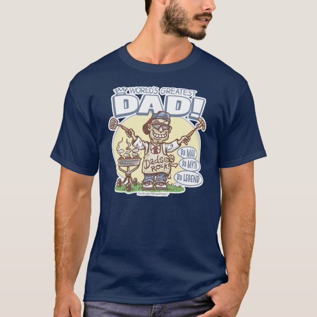 Camiseta El mejor papá del mundo (Anverso)