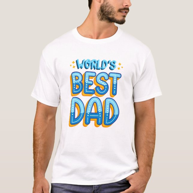 Camiseta El mejor papá del mundo (Anverso)