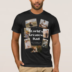 Camiseta El mejor papá del mundo 7 Collage de fotos