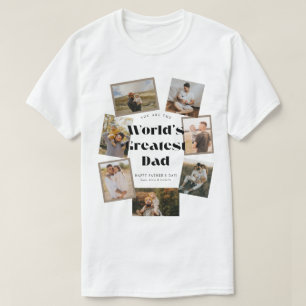 Camiseta El mejor papá del mundo 7 Collage de fotos