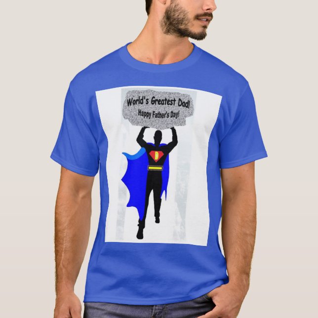 Camiseta El mejor papá del mundo cargando más atrevido (Anverso)