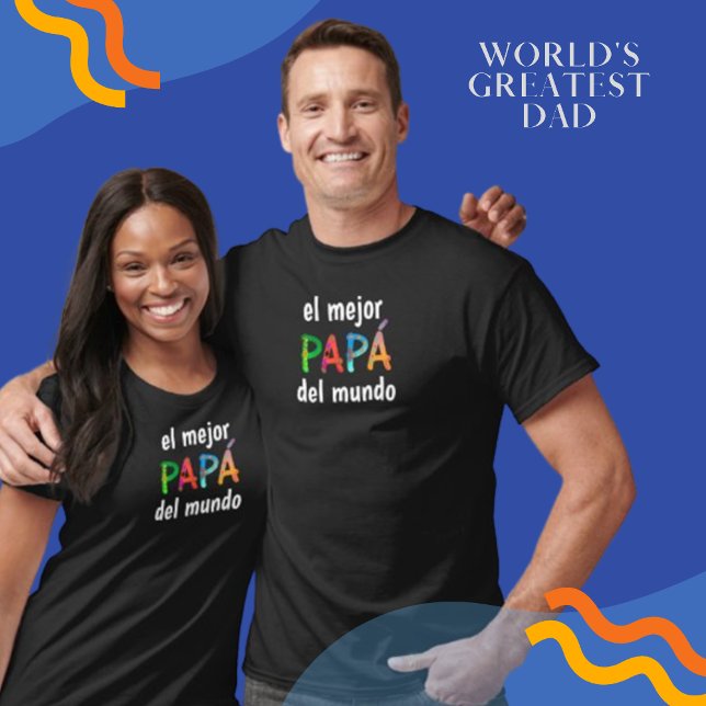 Camiseta El mejor Papá del mundo! Cartas divertidas y despi (Subido por el creador)