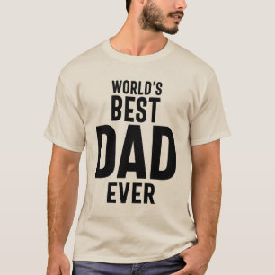 Camiseta El mejor papá del mundo de los hombres   Regalo de