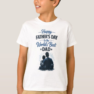 Camiseta El mejor papá del mundo | Diseño de regalo del Día