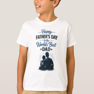 Camiseta El mejor papá del mundo Diseño de regalo del Día