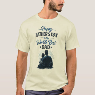 Camiseta El mejor papá del mundo | Feliz día del padre Dise