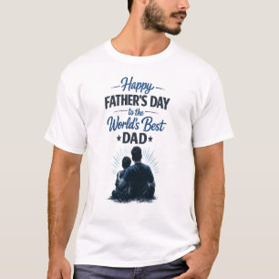 Camiseta El mejor papá del mundo Feliz día del padre Dise
