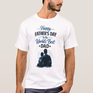 Camiseta El mejor papá del mundo | Feliz día del padre Dise