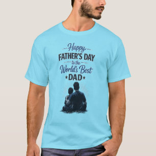 Camiseta El mejor papá del mundo Feliz día del padre Dise