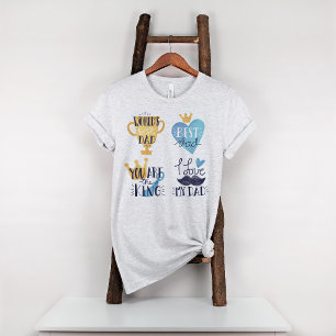 Camiseta El mejor papá del mundo te amo. Foto