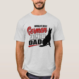 Camiseta El mejor papá del pastor alemán del mundo