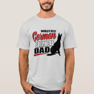 Camiseta El mejor papá del pastor alemán del mundo