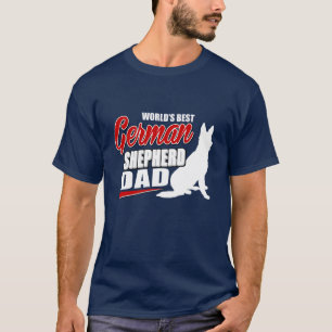 Camiseta El mejor papá del pastor alemán del mundo