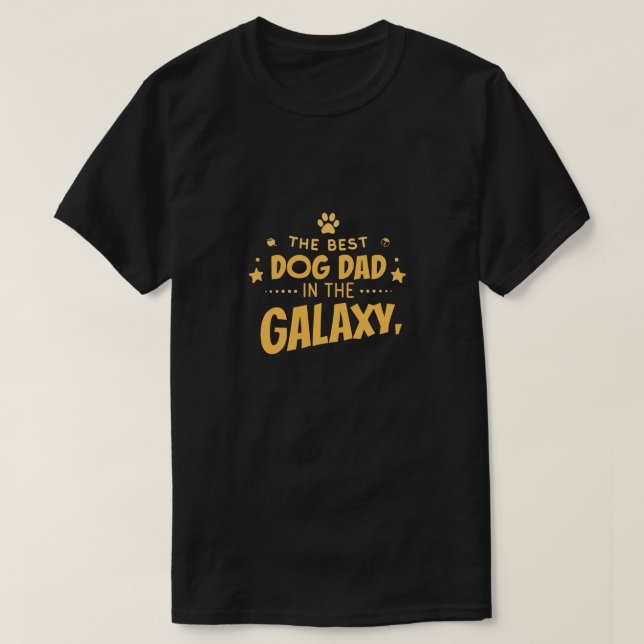Camiseta El mejor papá del perro en la galaxia (Diseño del anverso)
