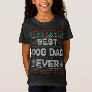 Camiseta El mejor papá del perro Navidad a pijamas coincidi