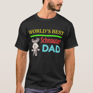 Camiseta El mejor papá del Schnauzer del mundo