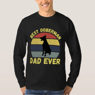 Camiseta El mejor papá Doberman es un padre Doberman gracio
