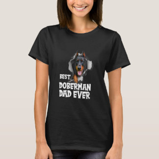 Camiseta El mejor papá Doberman que alguna vez fue el padre