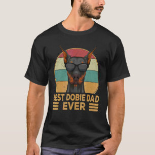 Camiseta El mejor papá Dobie que jamás Doberman dueño de pe