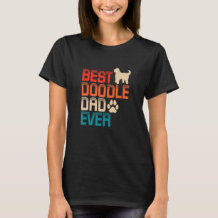 Camiseta El Mejor Papá Doodle de Hombres Papá Perro GoldenD