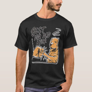 Camiseta El mejor papá dorado de todos Retro Golden Retriev