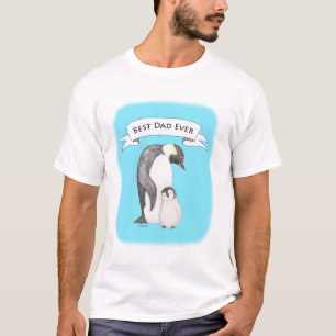 Camiseta El mejor papa emperador pingüino padre niño lind