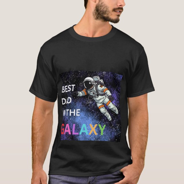 Camiseta El mejor papá en el Día del Padre Galaxy (Anverso)