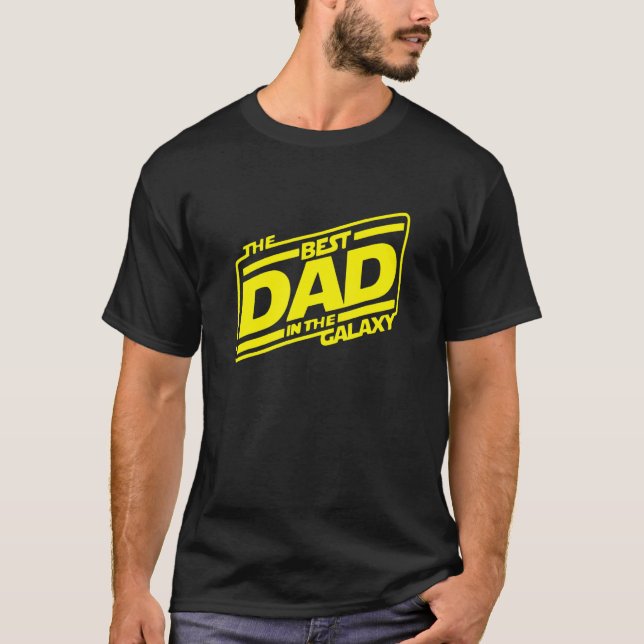 Camiseta El Mejor Papá En El Galaxy Sci Fi (Anverso)