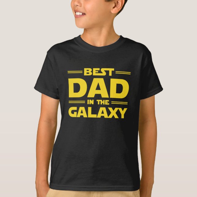 Camiseta El Mejor Papá En La Galaxia (Anverso)