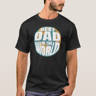 Camiseta El mejor papá en la tierra vintage del Día Mundial