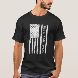Camiseta El mejor papá fue Patriótico USA Bandera Americana